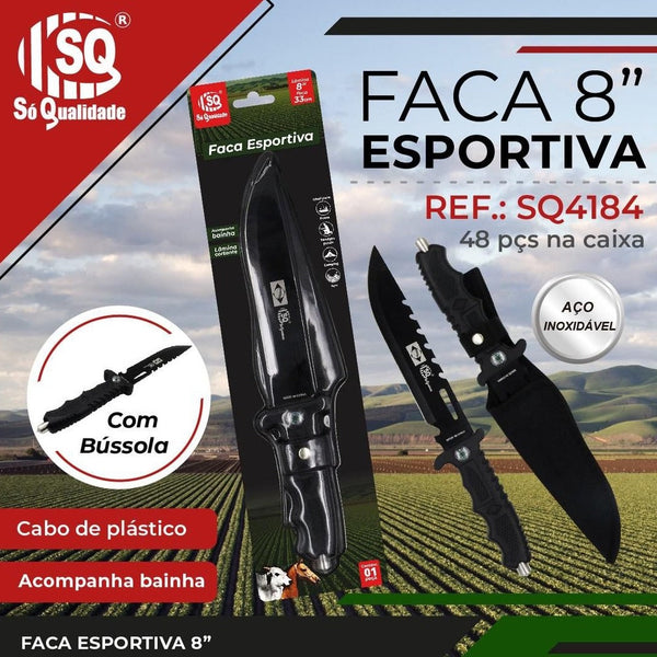 Faca  esportiva de 8*