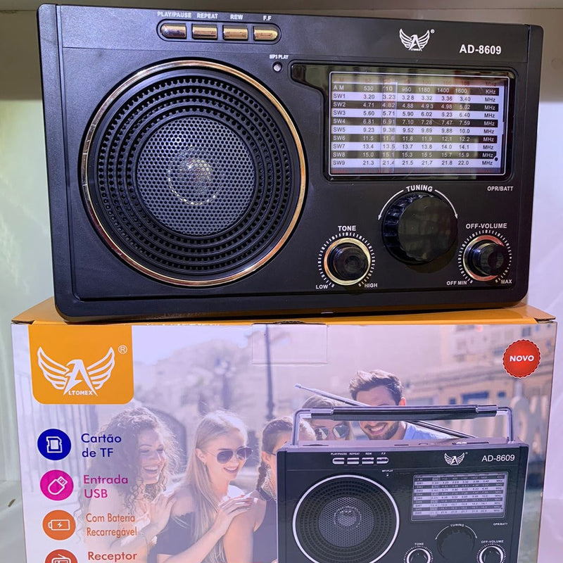 Rádio Ad-8609 no tamanho G